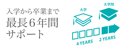 最長6年間サポート